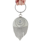 Ball Tassel Rhinestone Pearl Evening Bag HB2535