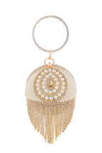 Ball Tassel Rhinestone Pearl Evening Bag HB2535