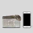 Rhinestone PU Box Bag  HB2542