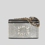 Rhinestone PU Box Bag  HB2542