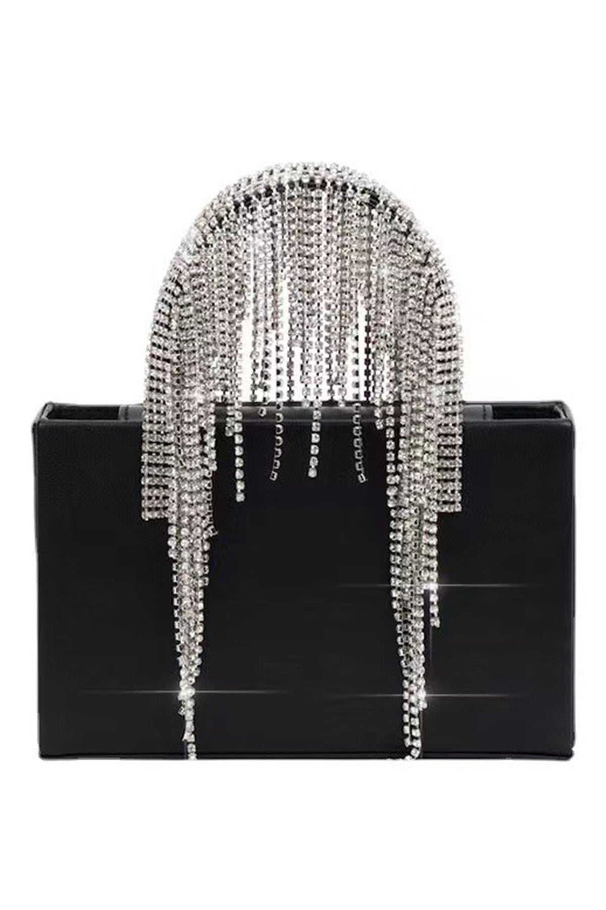 Rhinestone Tassel Pu Leather Crossbody HB2557