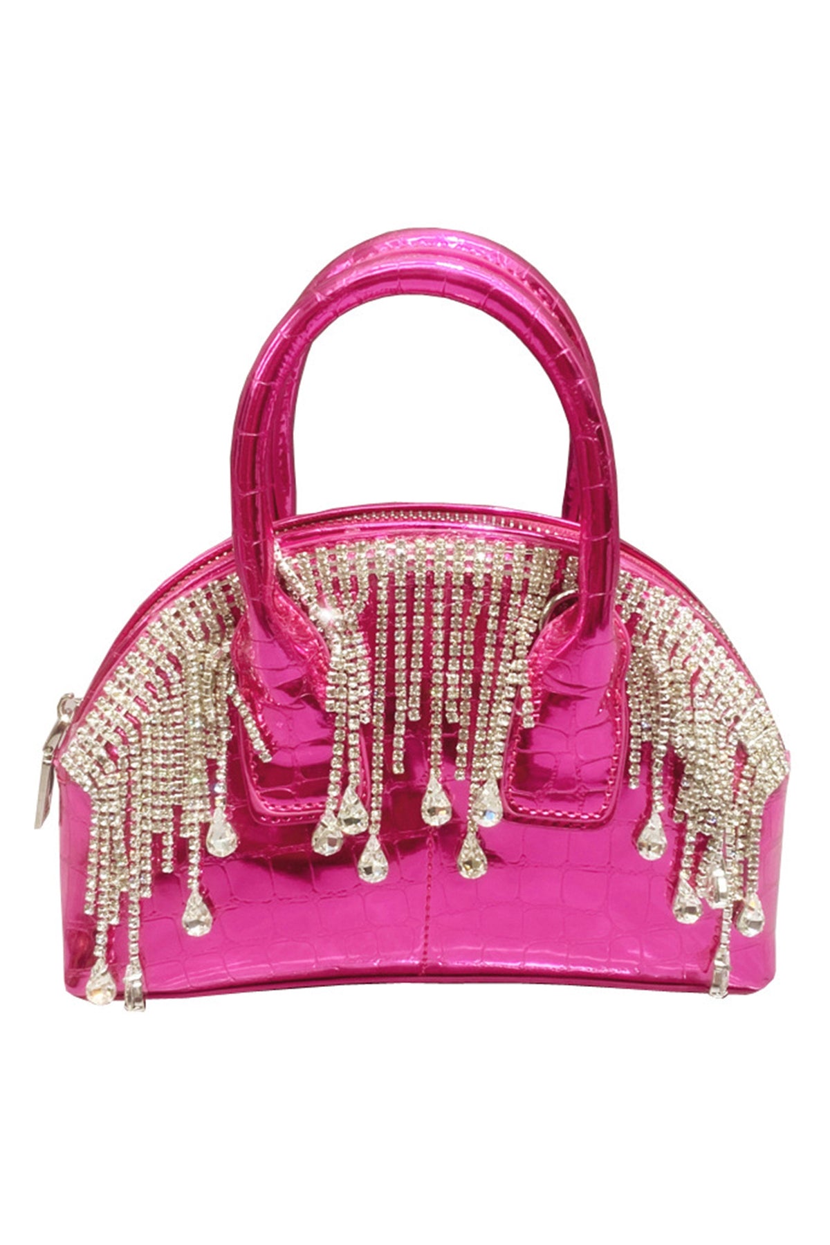 Rhinestone Tassel Shell Shape Pu Leather Crossbody HB2558