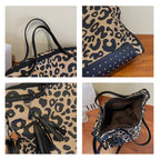 Animal Printed Rivet Pu Tote Bag HB2563