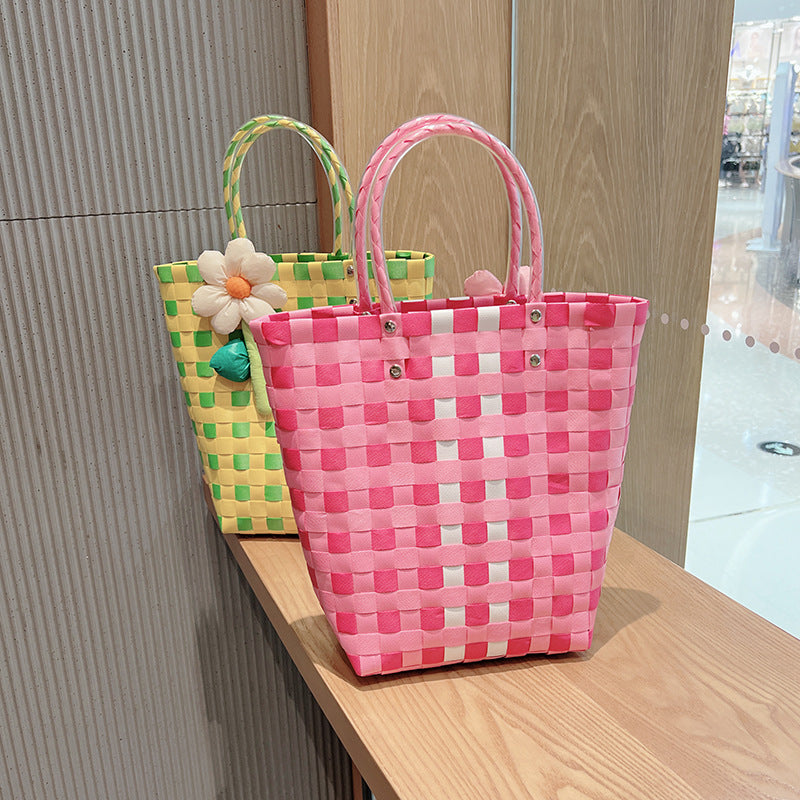 Flower Braided Tote Bag HB2567