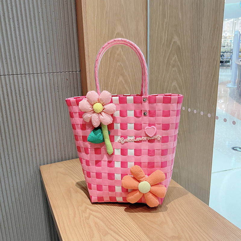 Flower Braided Tote Bag HB2567