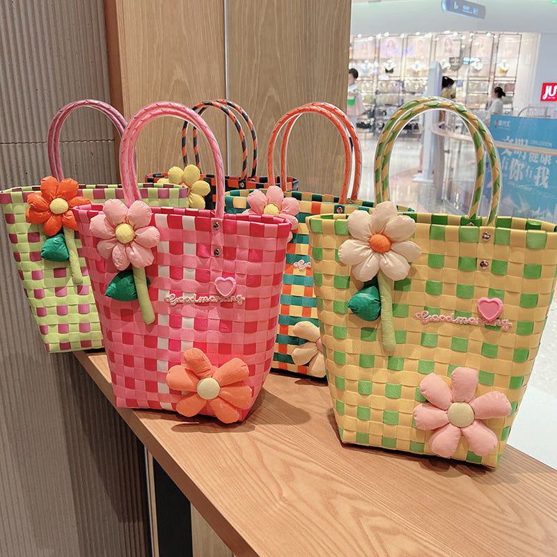 Flower Braided Tote Bag HB2567