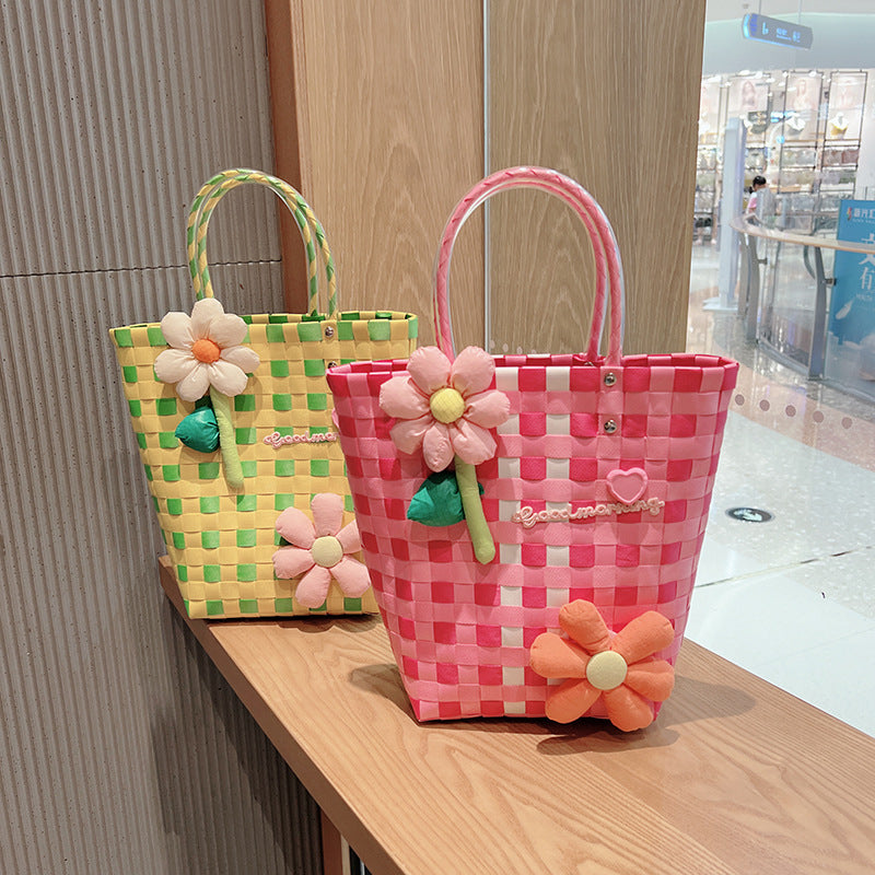 Flower Braided Tote Bag HB2567