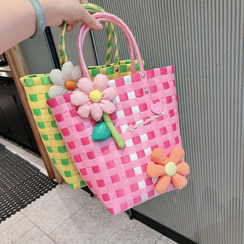 Flower Braided Tote Bag HB2567