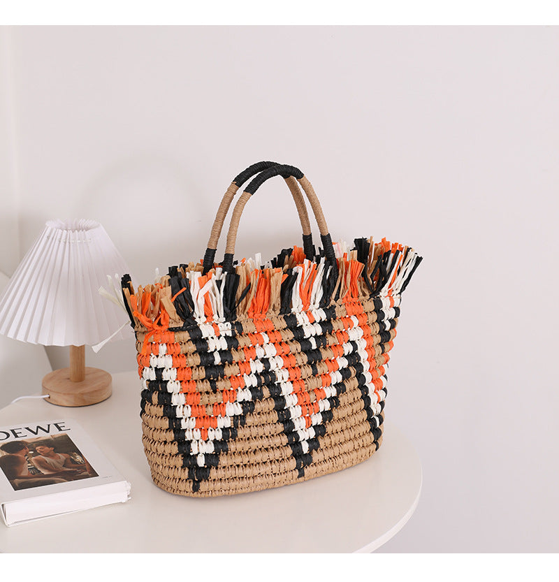 Straw Braided Tote Bag HB2568