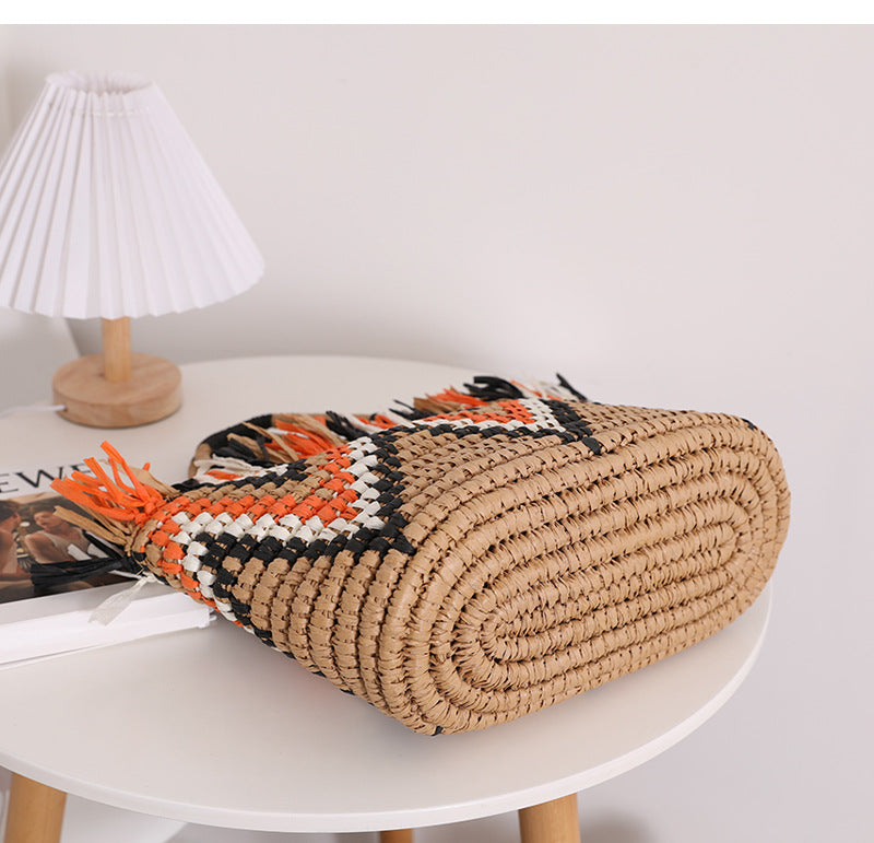 Straw Braided Tote Bag HB2568