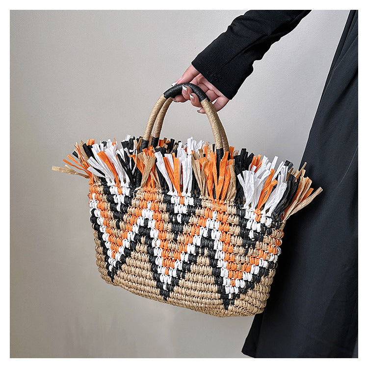 Straw Braided Tote Bag HB2568