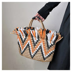 Straw Braided Tote Bag HB2568