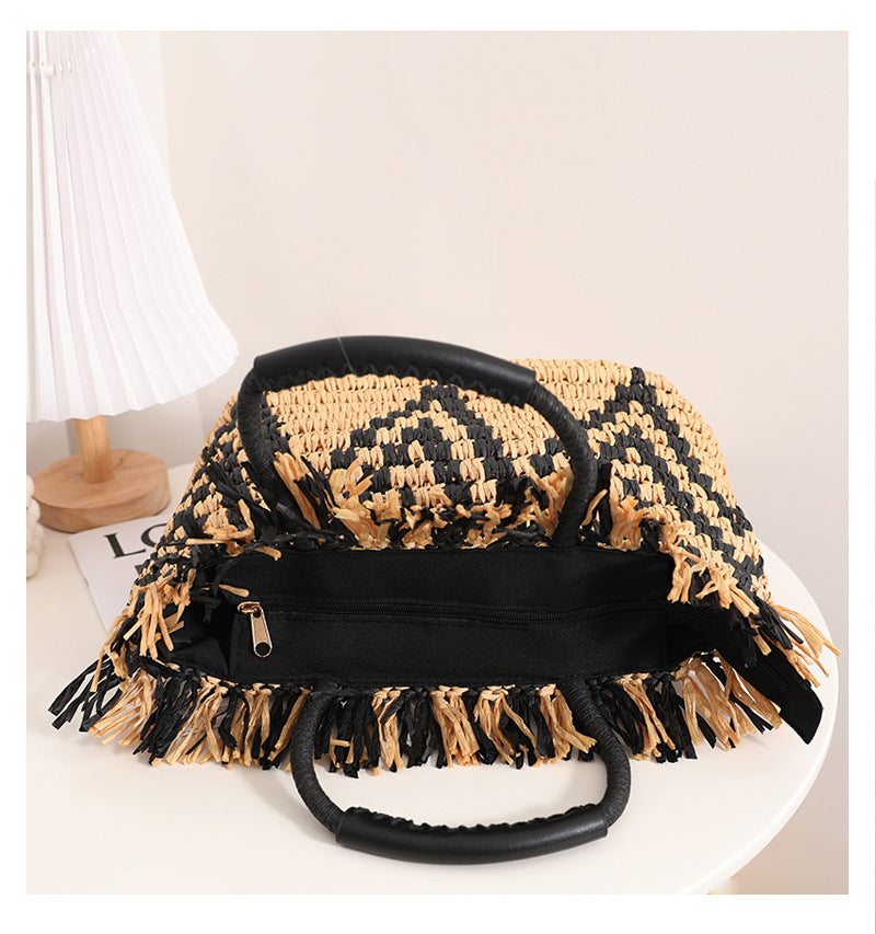 Straw Braided Tote Bag HB2568