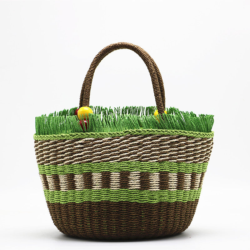 Straw Braided Tote Bag HB2570