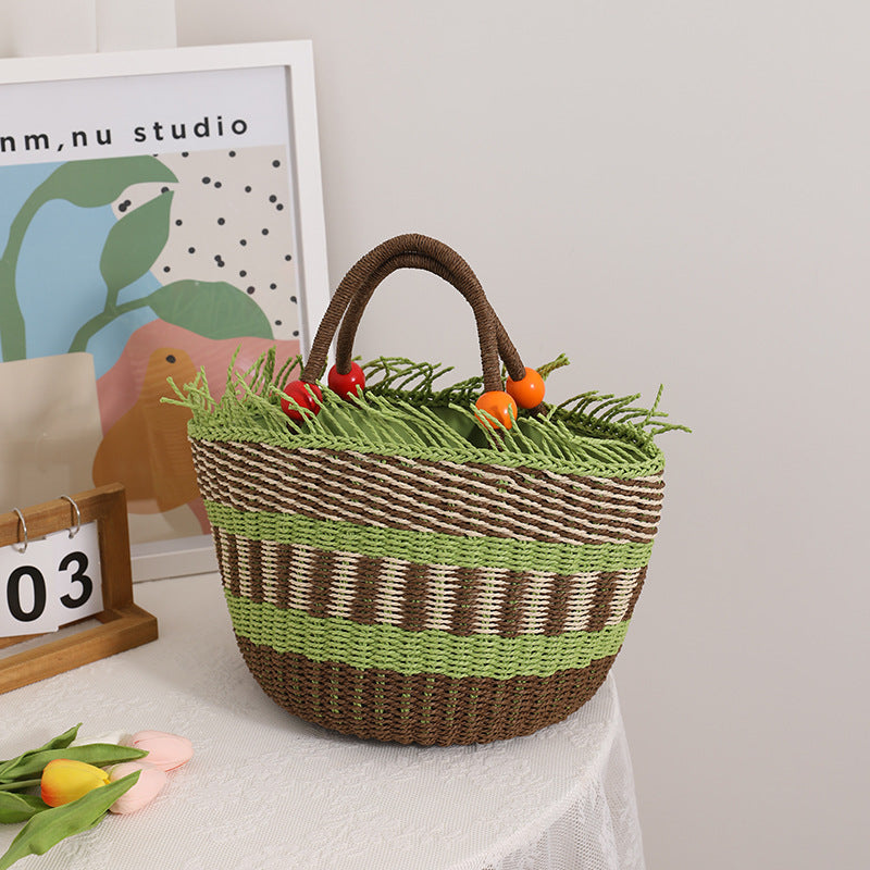 Straw Braided Tote Bag HB2570
