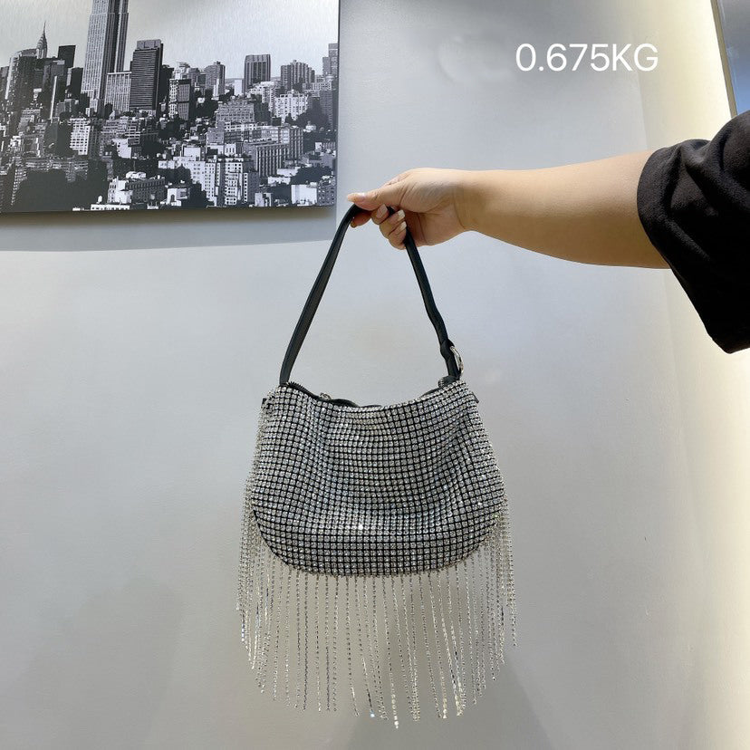 Rhinestone Tassel Handbag HB2577