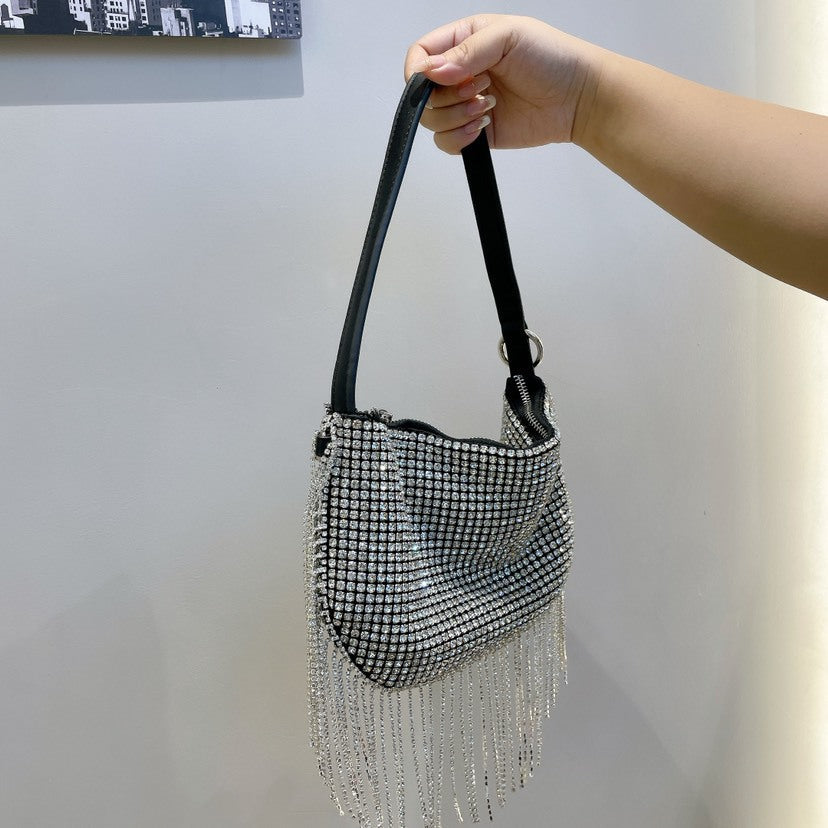 Rhinestone Tassel Handbag HB2577