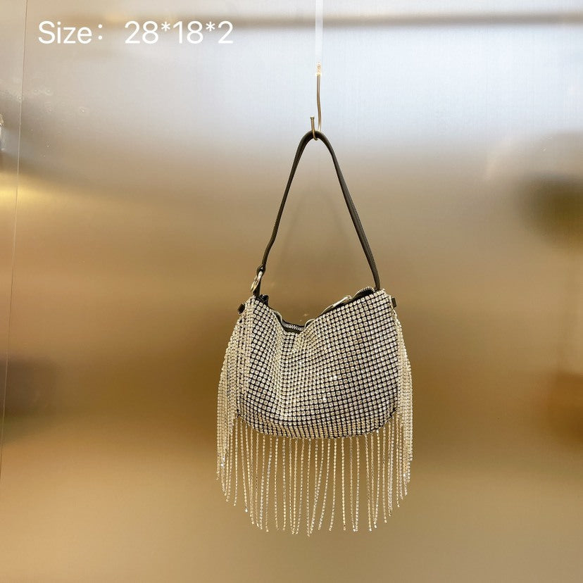 Rhinestone Tassel Handbag HB2577