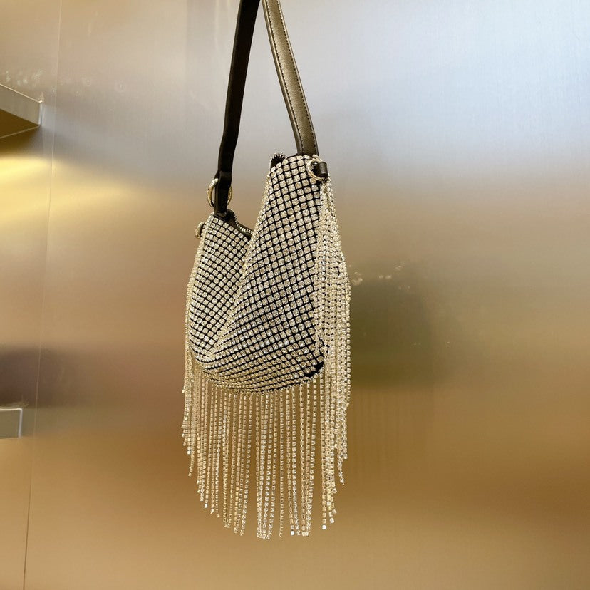 Rhinestone Tassel Handbag HB2577