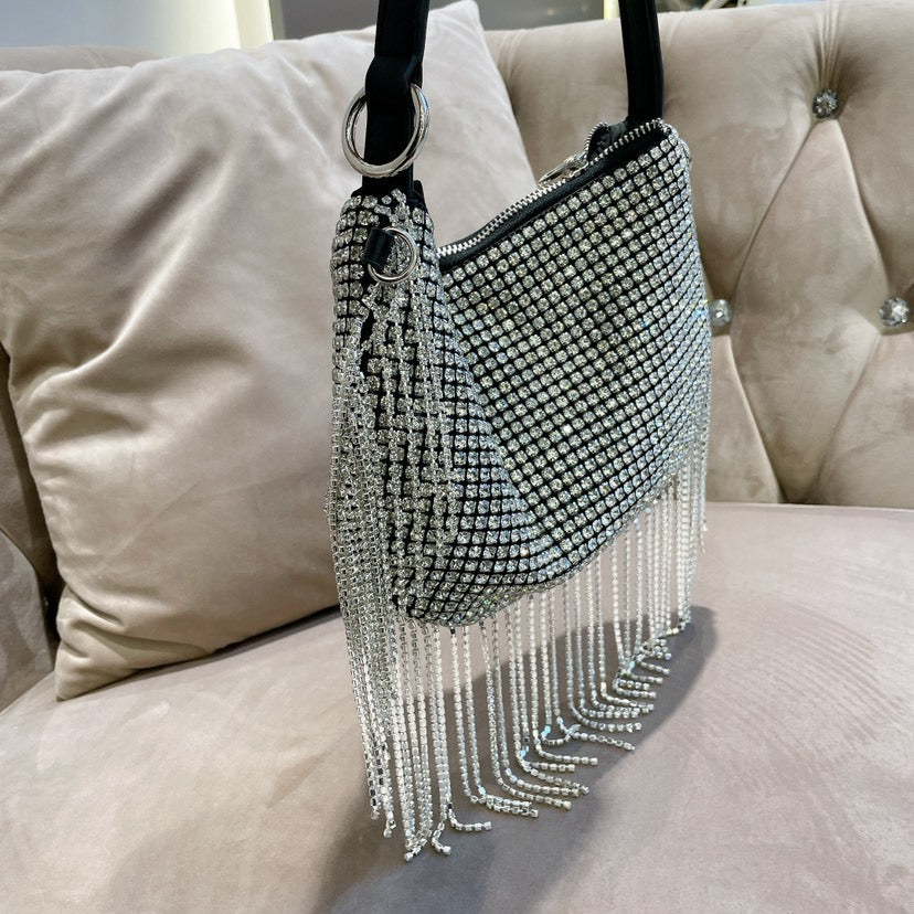 Rhinestone Tassel Handbag HB2577