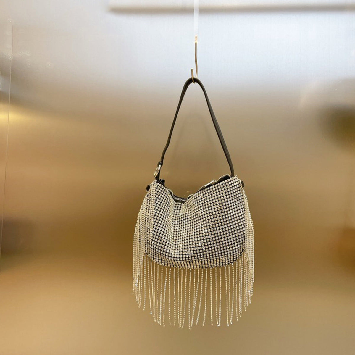 Rhinestone Tassel Handbag HB2577