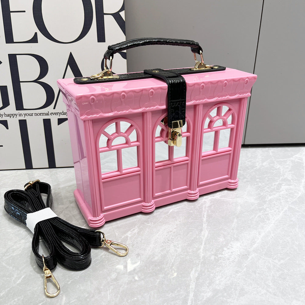 House Acrylic Crossbody Bag HB2599