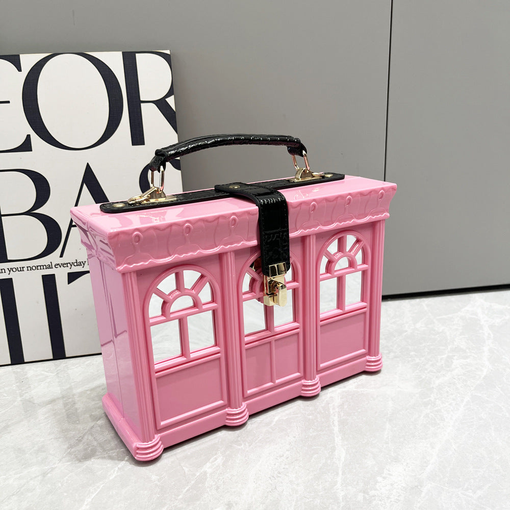 House Acrylic Crossbody Bag HB2599