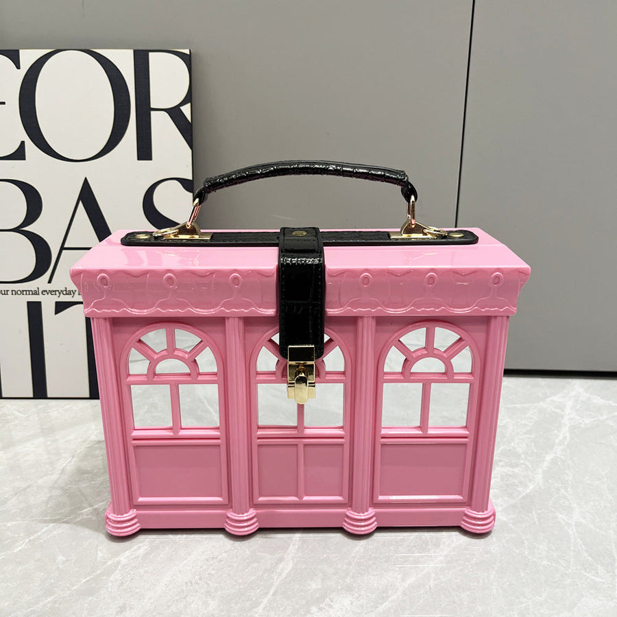 House Acrylic Crossbody Bag HB2599