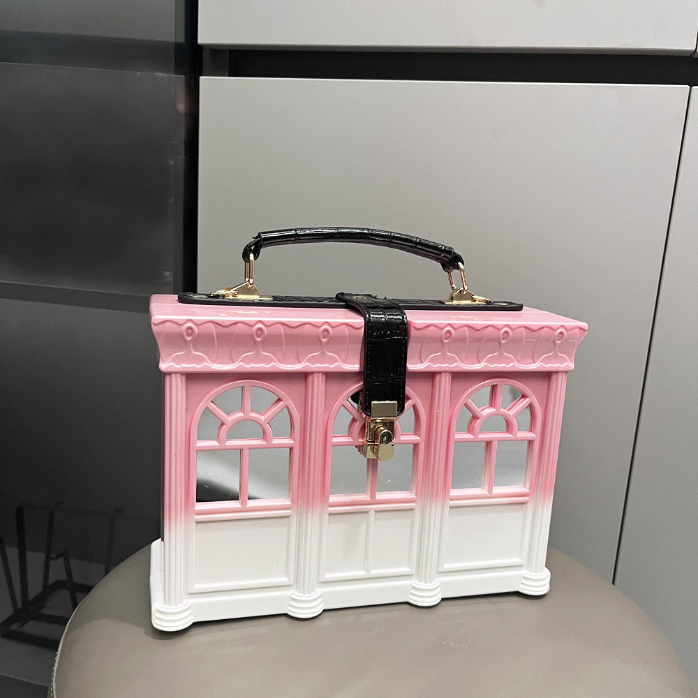 House Acrylic Crossbody Bag HB2599