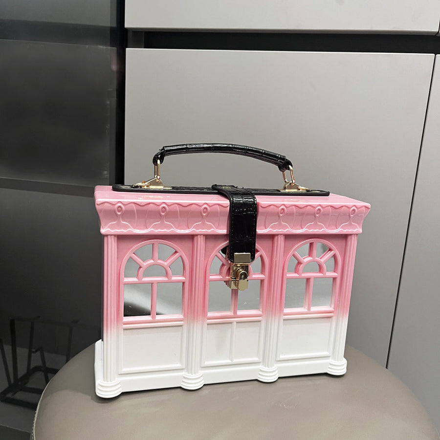 House Acrylic Crossbody Bag HB2599