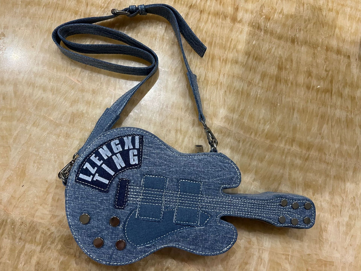 Guitar Demin Crossbody Bag HB2614