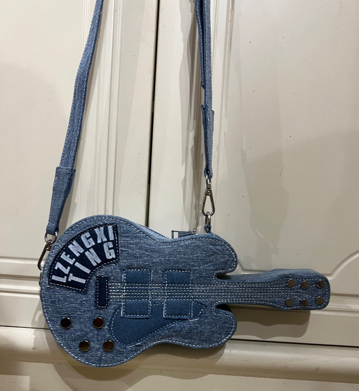 Guitar Demin Crossbody Bag HB2614