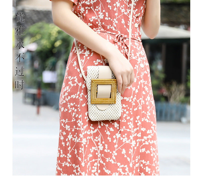 Straw Crossbody Bag HB2620