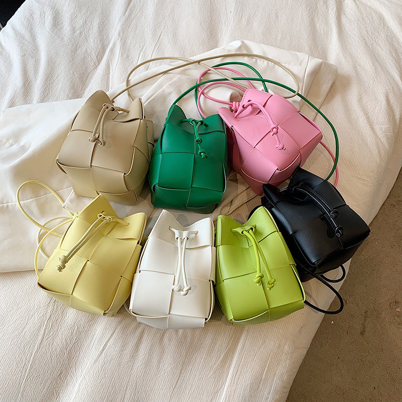 Braided Pu Bucket Bag HB2645