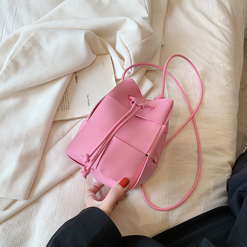 Braided Pu Bucket Bag HB2645