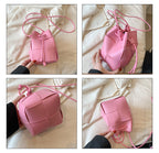 Braided Pu Bucket Bag HB2645