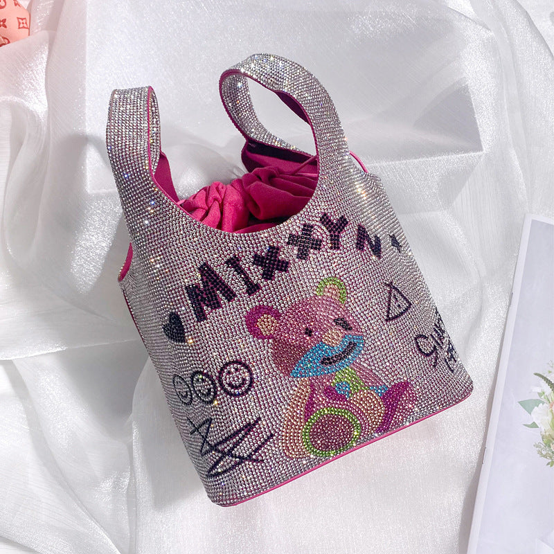 Bear Rhinestone Tote Bag HB2667