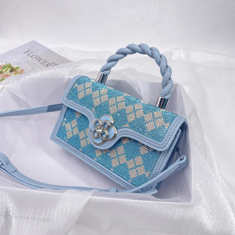 Diamond Patten Rhinestone Crossbody Bag HB2668