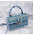 Diamond Patten Rhinestone Crossbody Bag HB2668