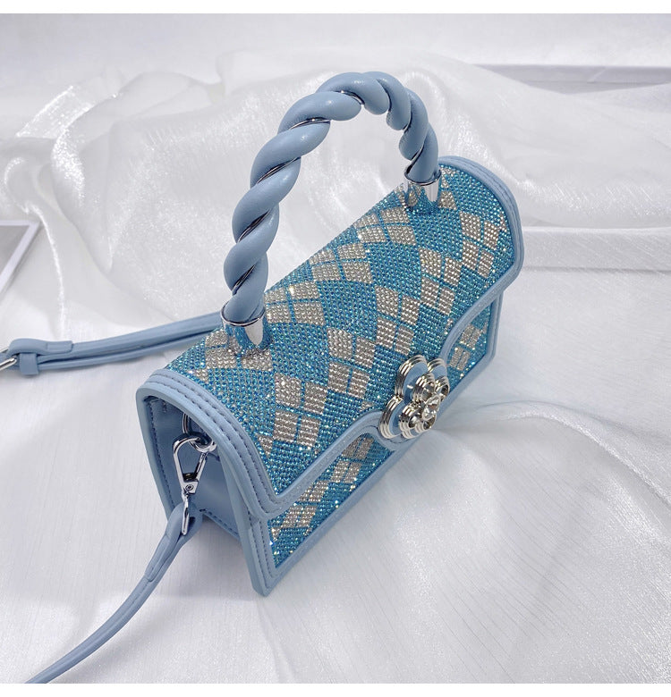 Diamond Patten Rhinestone Crossbody Bag HB2668