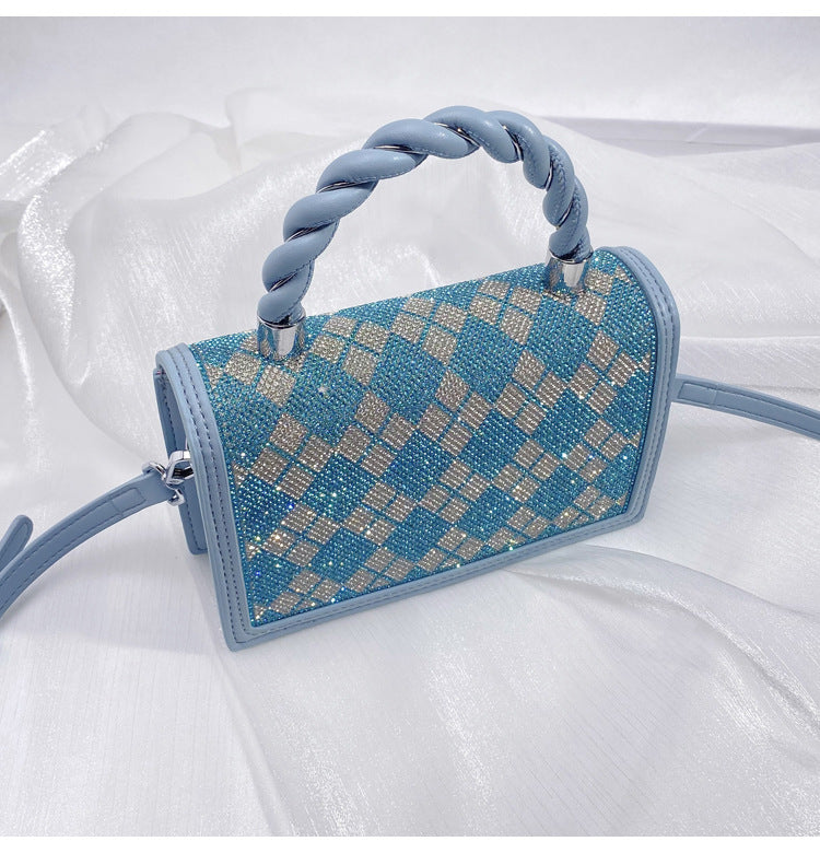 Diamond Patten Rhinestone Crossbody Bag HB2668