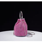 Gradient Color Rhinestone Bucket Bag HB2677