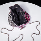 Gradient Color Rhinestone Bucket Bag HB2677