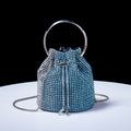 Gradient Color Rhinestone Bucket Bag HB2677