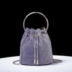 Gradient Color Rhinestone Bucket Bag HB2677