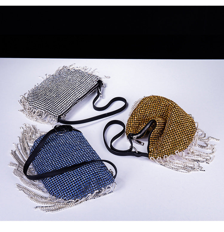 Rhinestone Tassel Underarm Bag HB2689