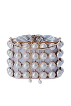 Pearl Hollow Alloy Bucket Bag HB2691