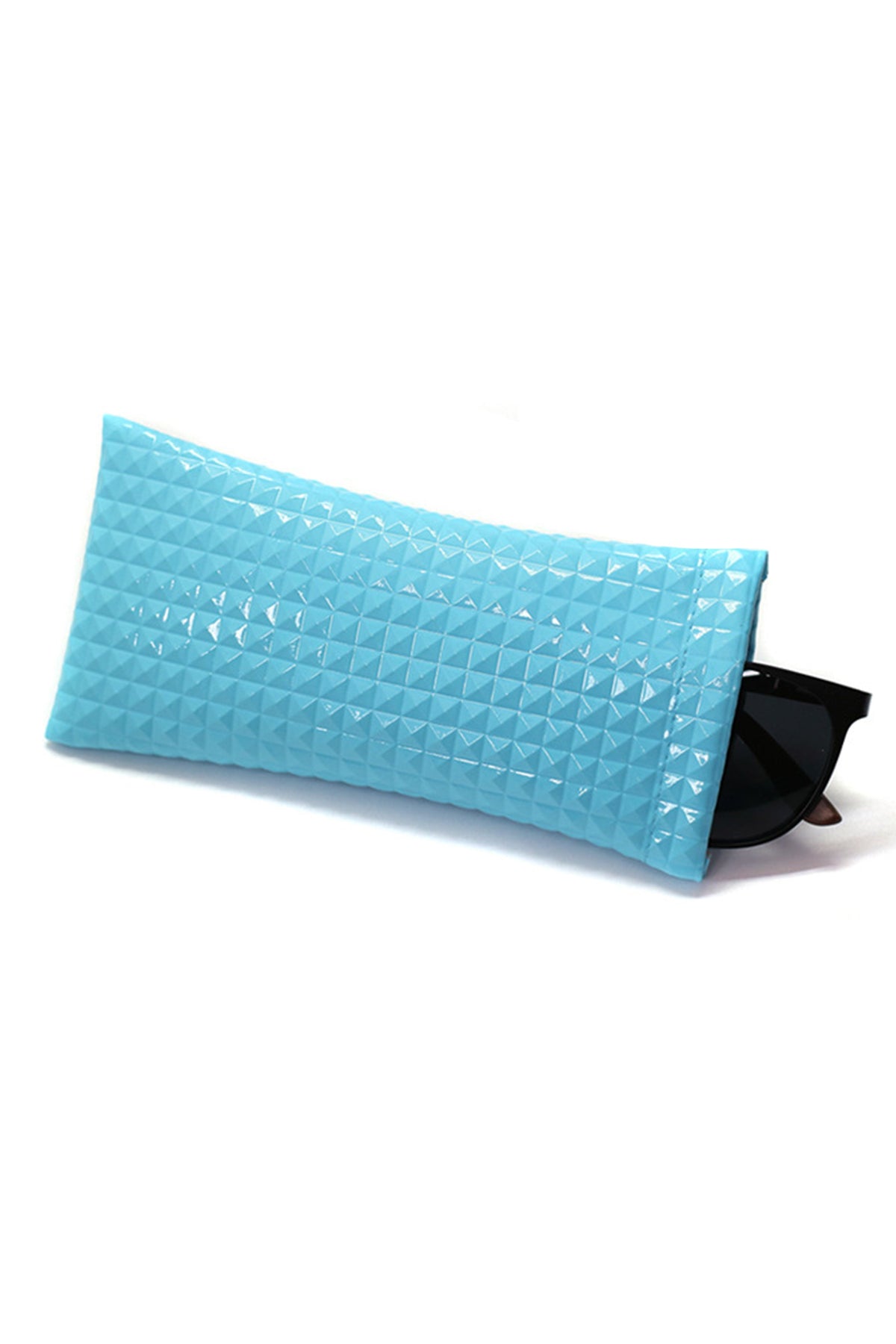 Diamond Grid Pattern Glasses PU Protecting Case HB2695 - view 4