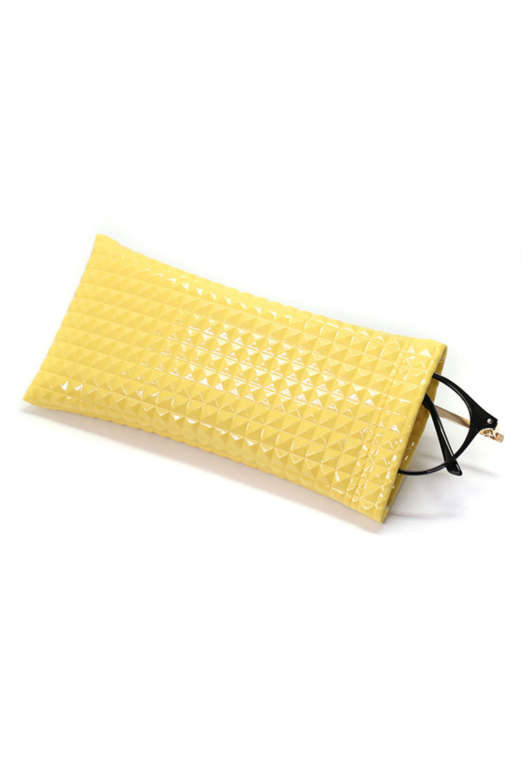 Diamond Grid Pattern Glasses PU Protecting Case HB2695 - view 7