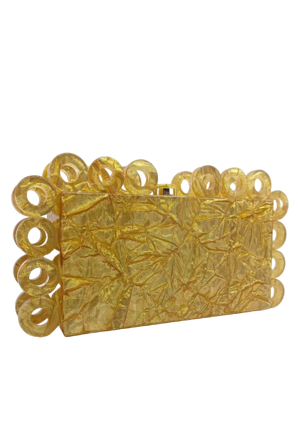 Circle Rectangle Acrylic Clutch Bag HB2711